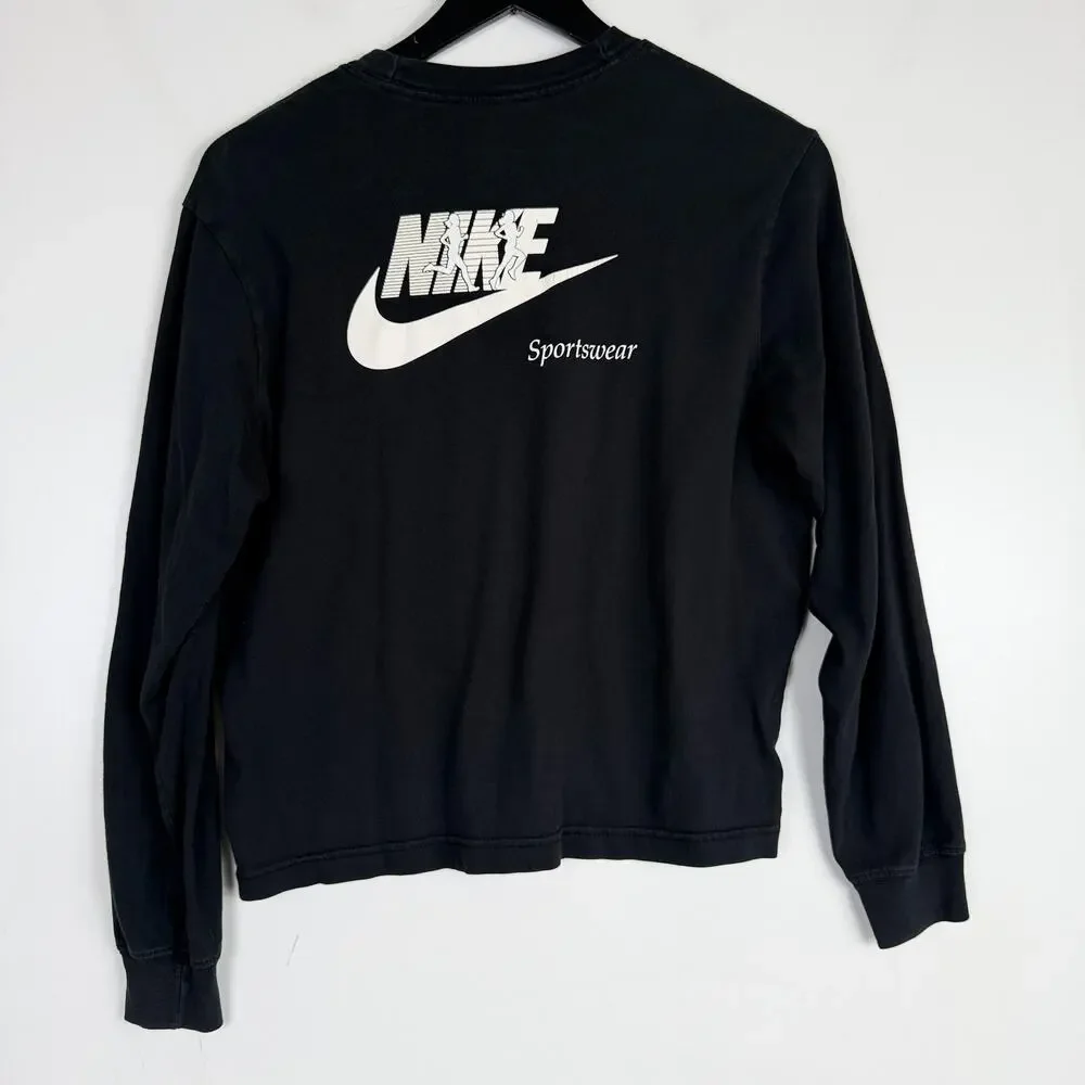 Nike Sportswear Women's Long-Sleeve Boxy T-Shirt Black - S